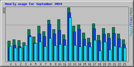 Hourly usage for September 2024